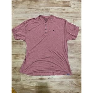 Patagonia Capilene Cool Trail Henley Long Sleeve Shirt Men’s Extra Large XL Red